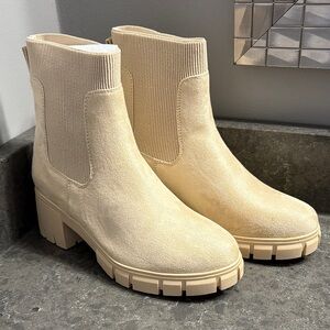 IDIFU Beige Ankle Boots